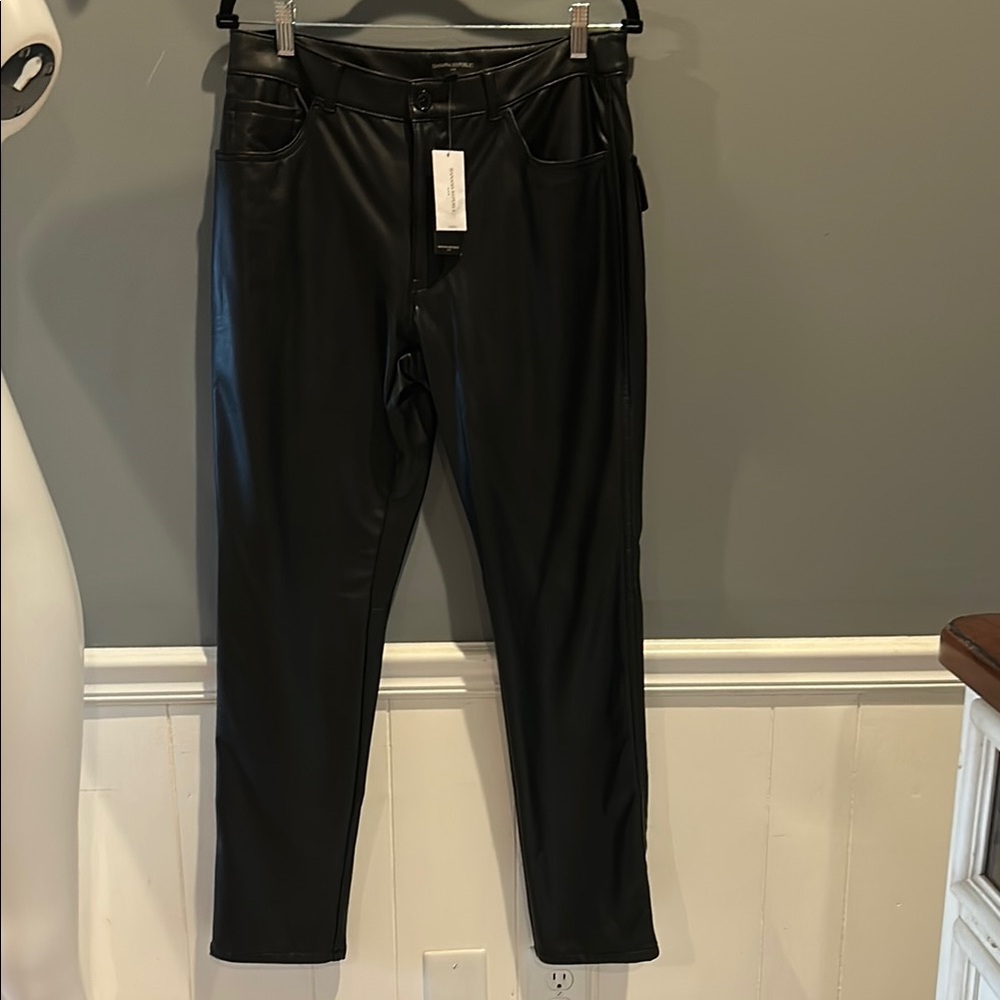 Banana Republic Faux Black Leather Pants